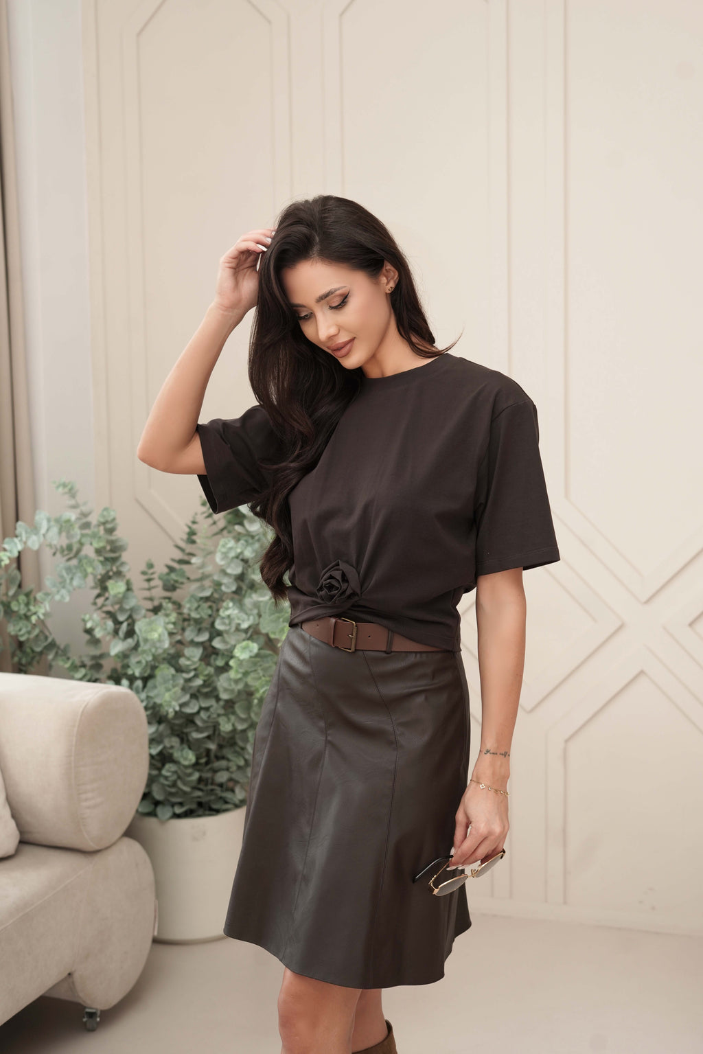 Spódnica z eco skóry