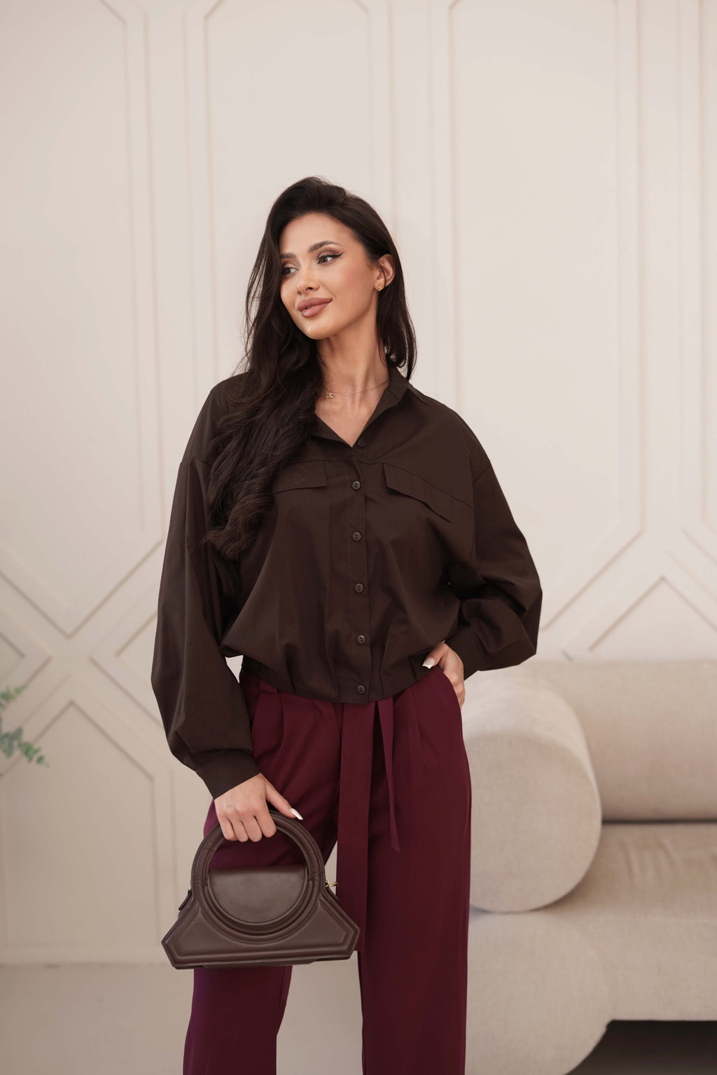 Koszula o luźnym kroju