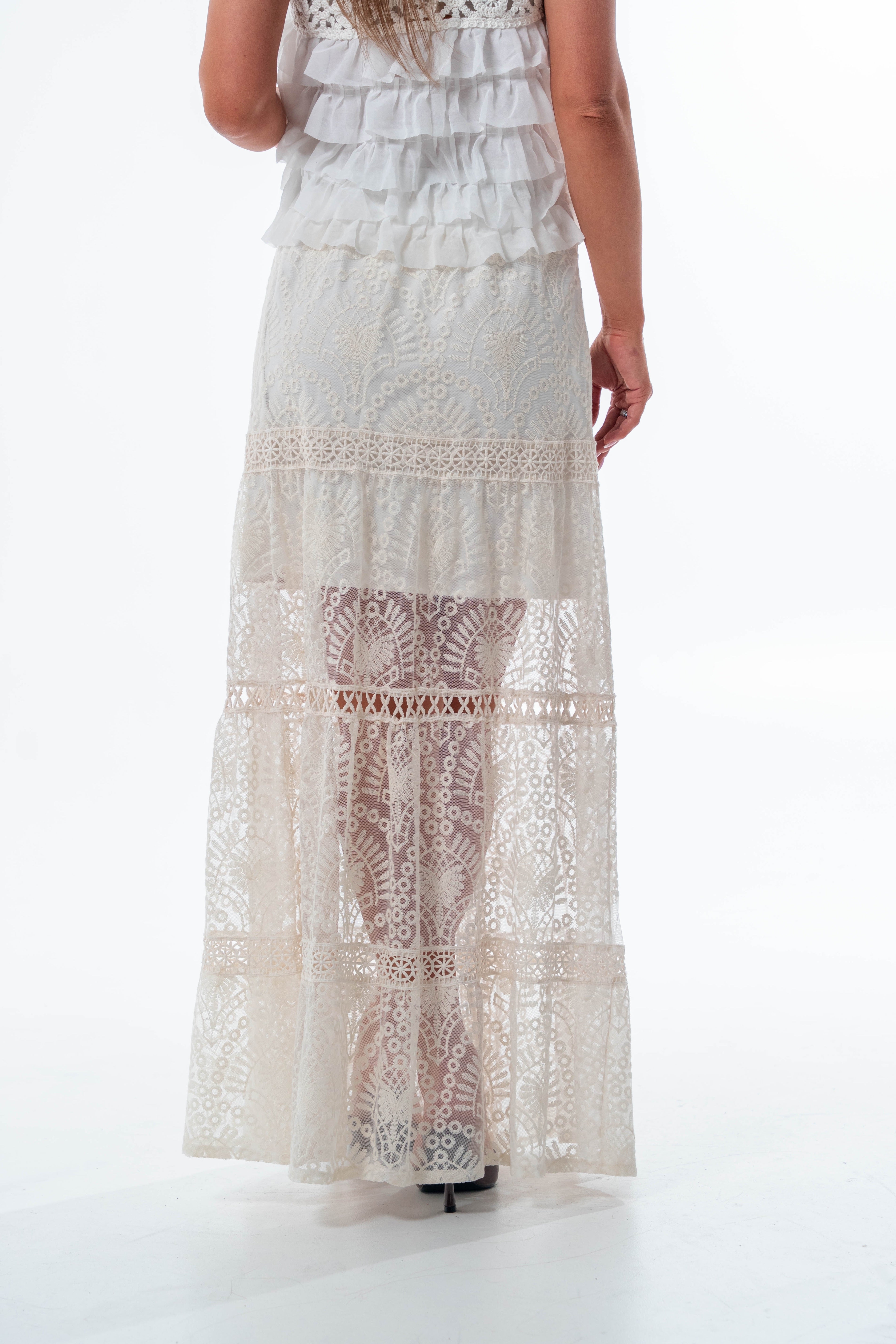 SPÓDNICA MAXI BOHO MUSE
