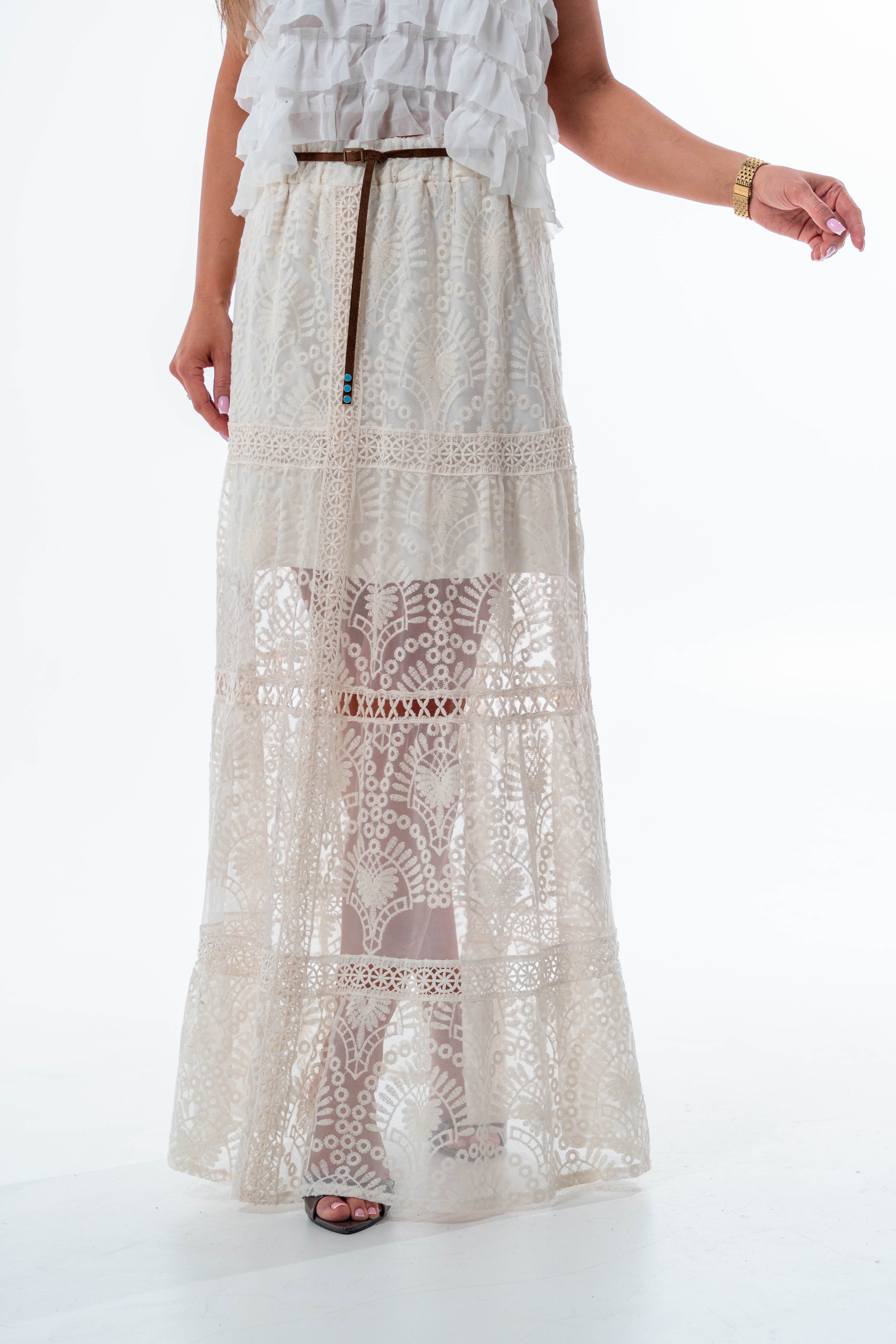 SPÓDNICA MAXI BOHO MUSE