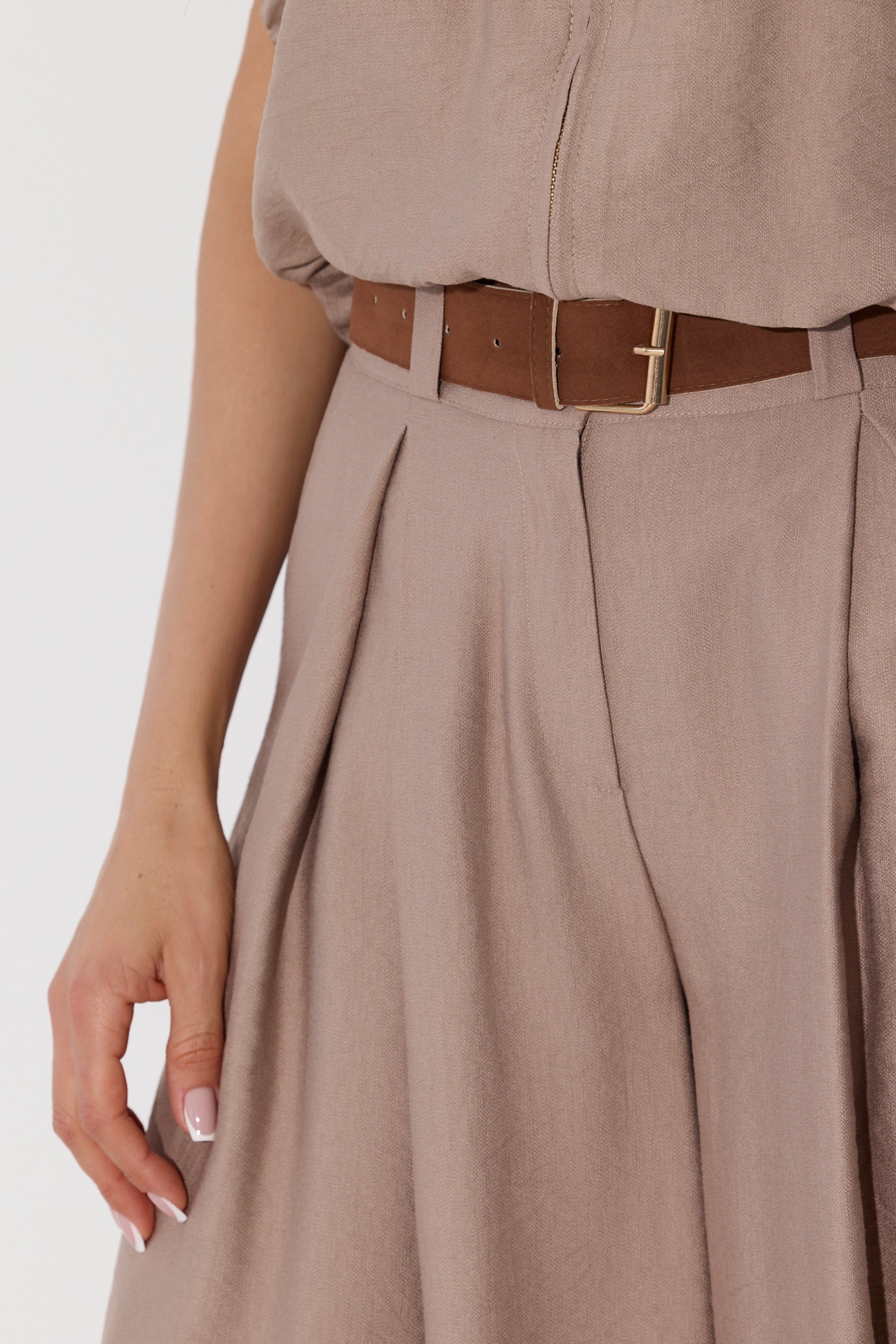SPODNIE CULOTTE Z PASKIEM LALOUS