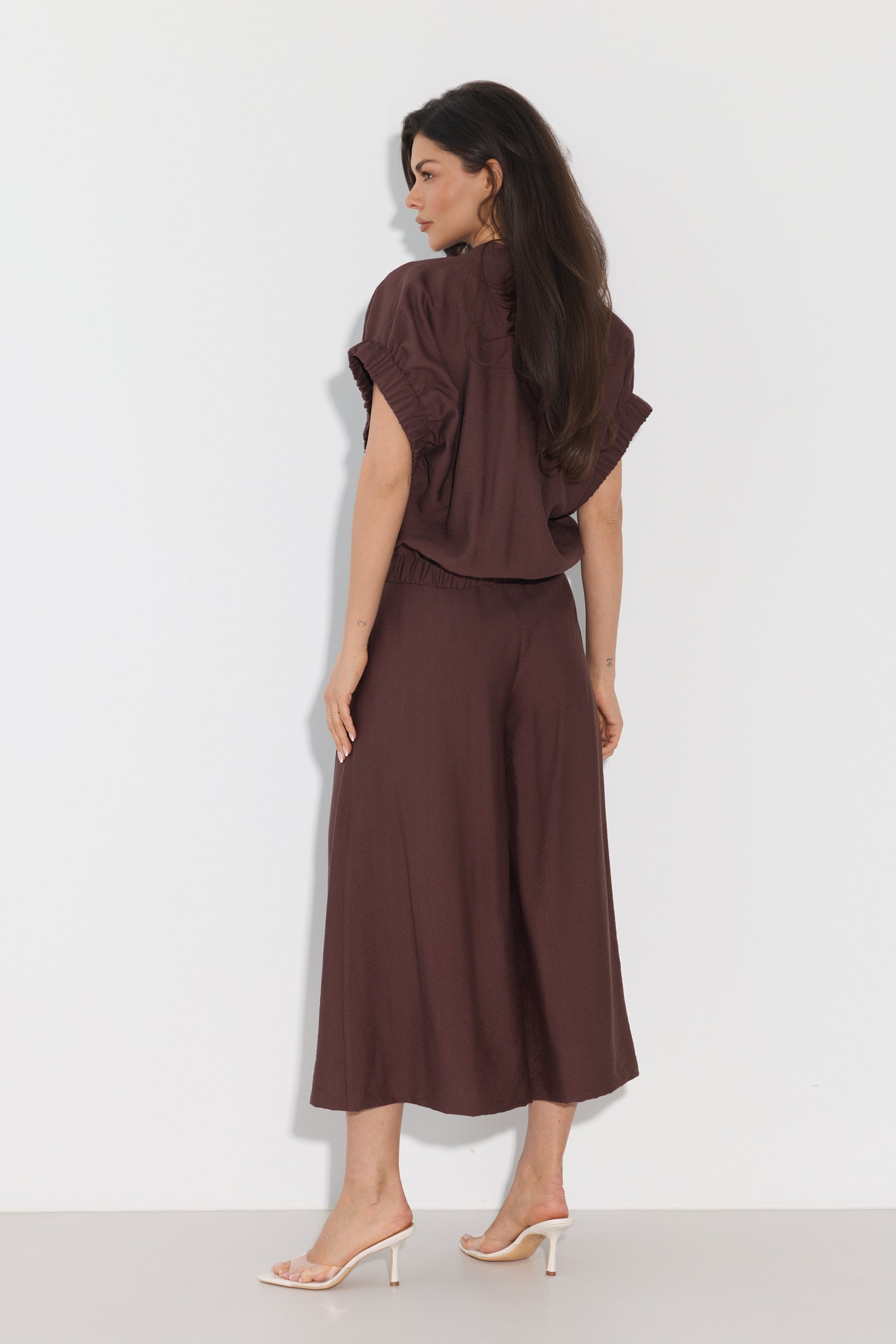 SPODNIE CULOTTE Z PASKIEM LALOUS