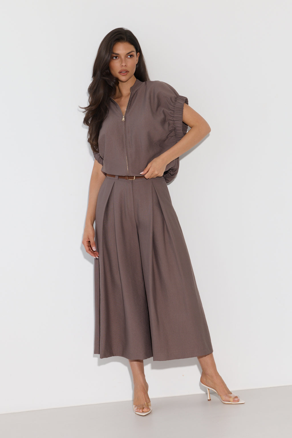 SPODNIE CULOTTE Z PASKIEM LALOUS