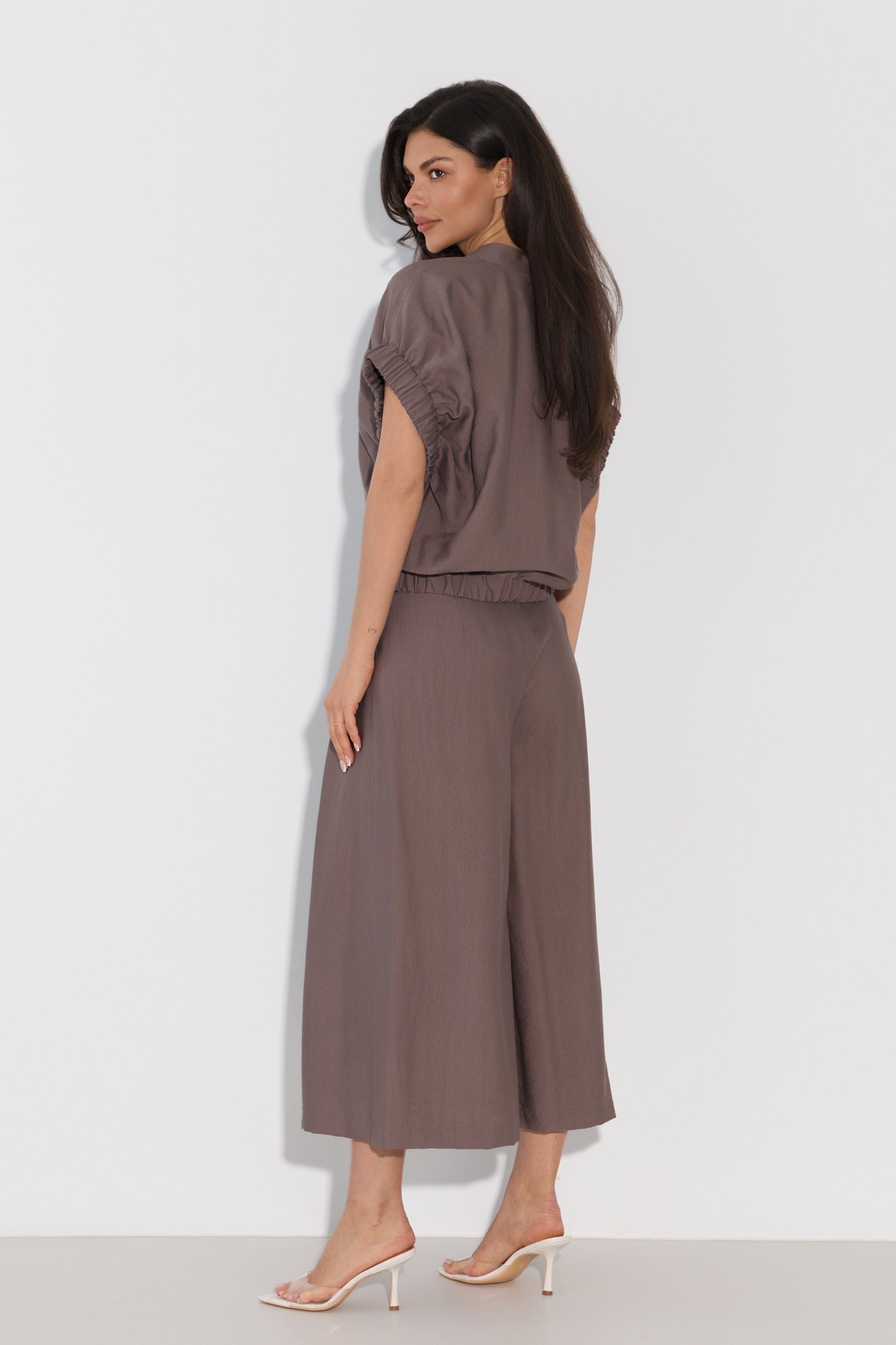 SPODNIE CULOTTE Z PASKIEM LALOUS