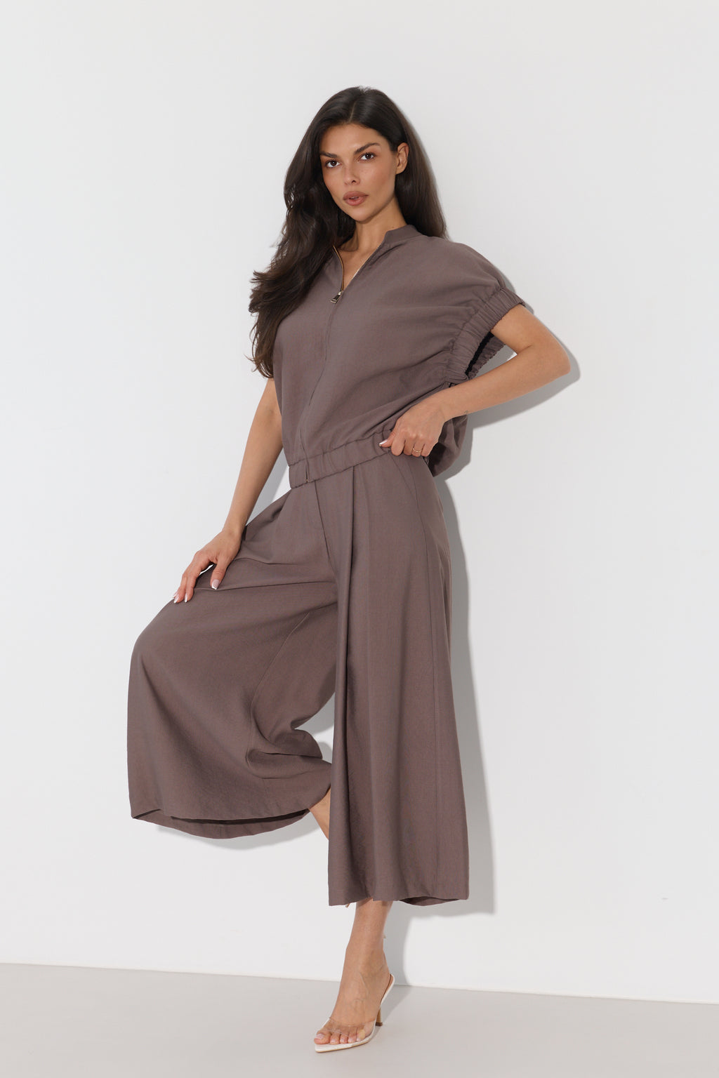 SPODNIE CULOTTE Z PASKIEM LALOUS