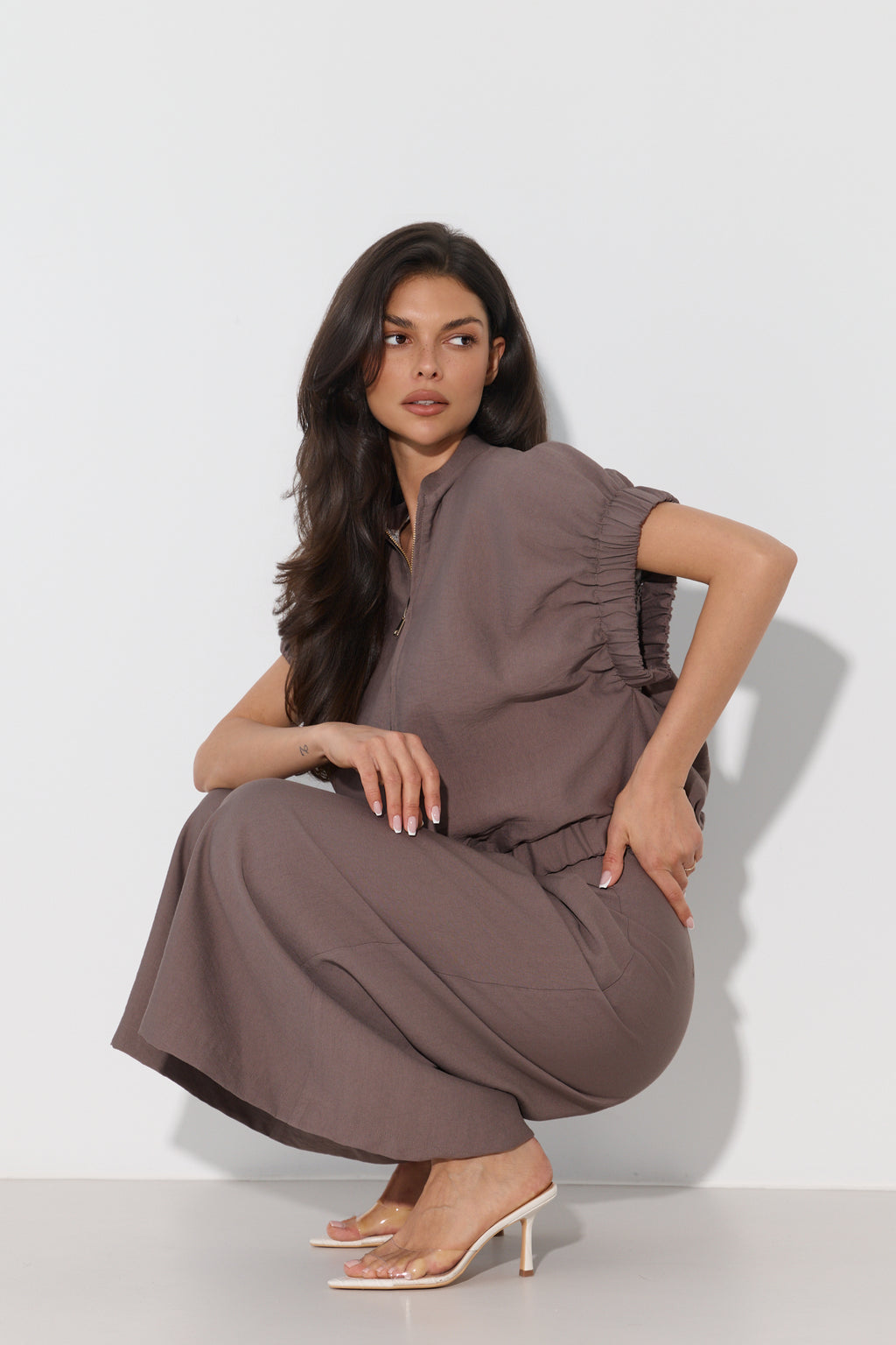 SPODNIE CULOTTE Z PASKIEM LALOUS