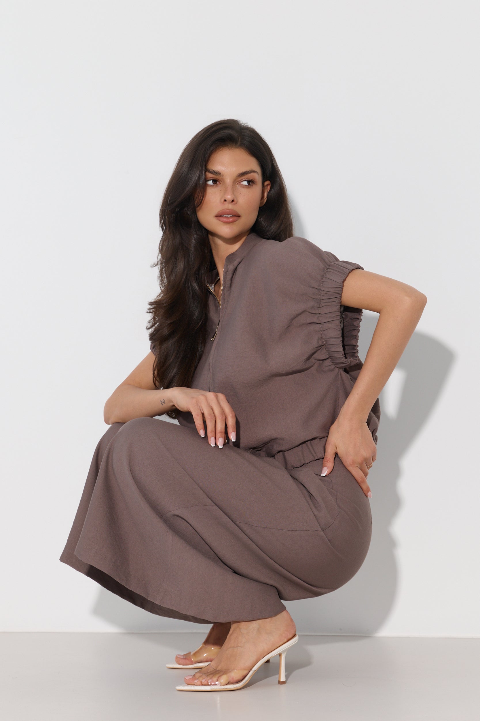 SPODNIE CULOTTE Z PASKIEM LALOUS
