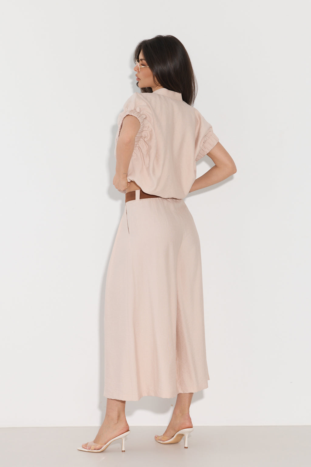 SPODNIE CULOTTE Z PASKIEM LALOUS