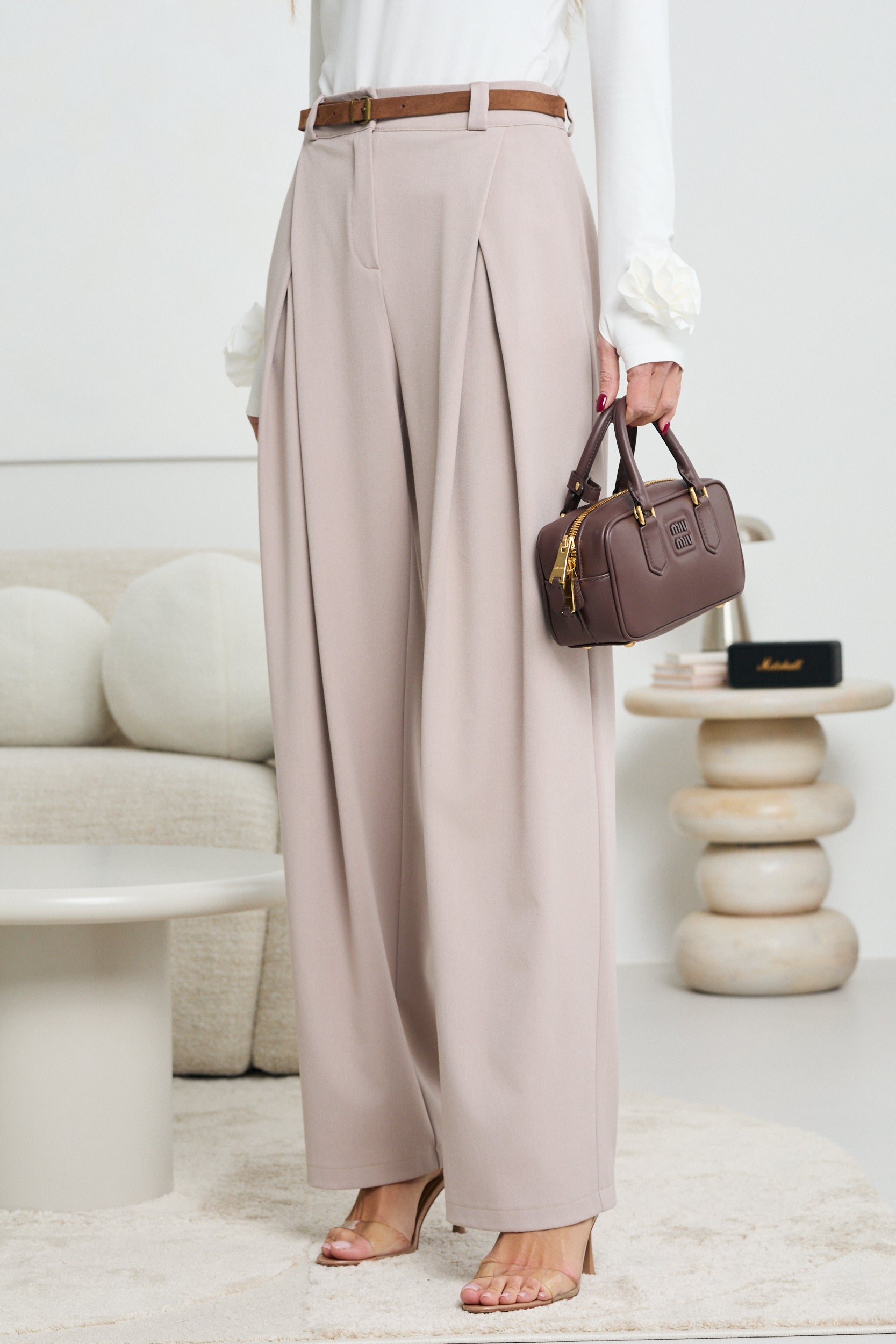 SPODNIE Z ZAKŁADKAMI