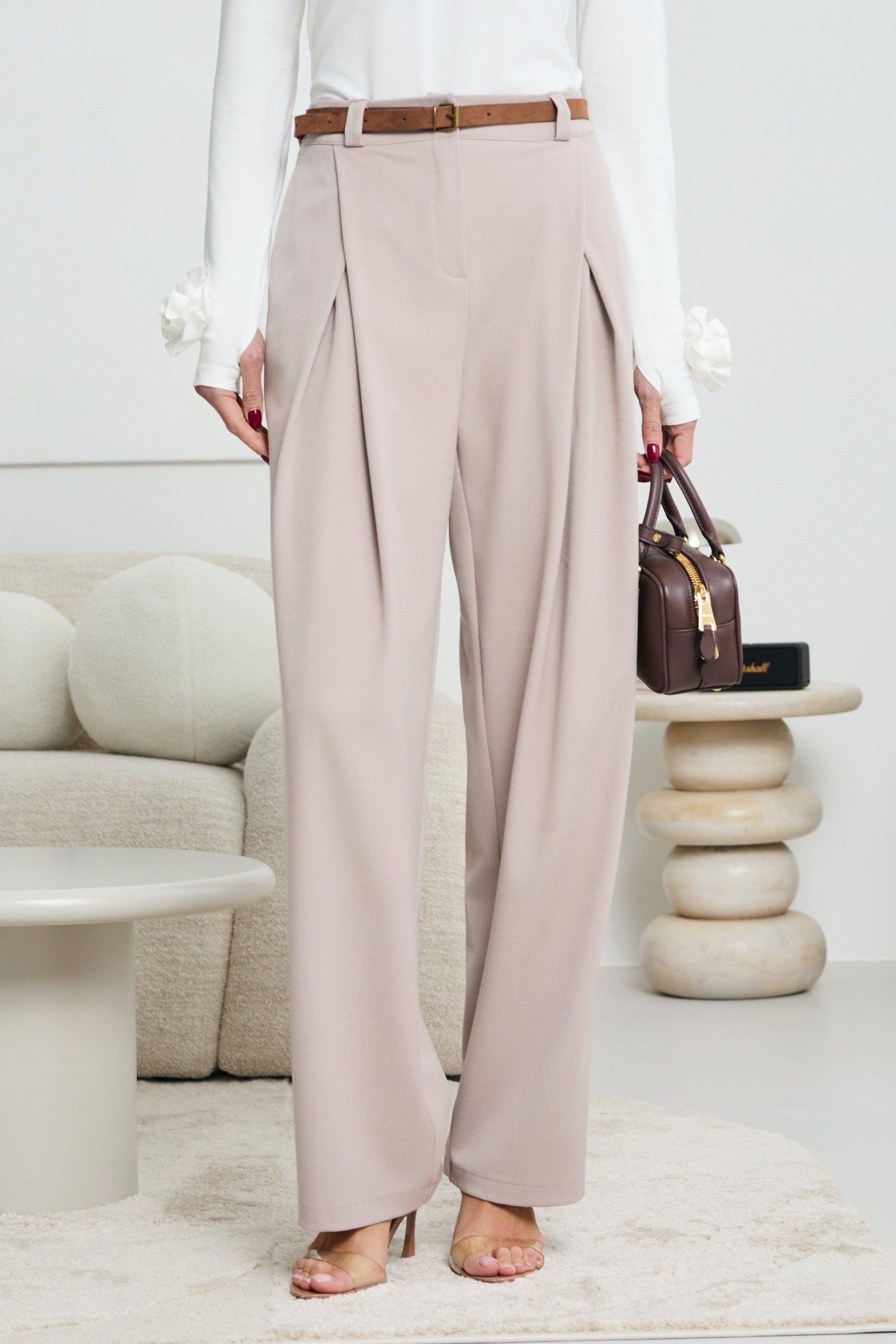 SPODNIE Z ZAKŁADKAMI