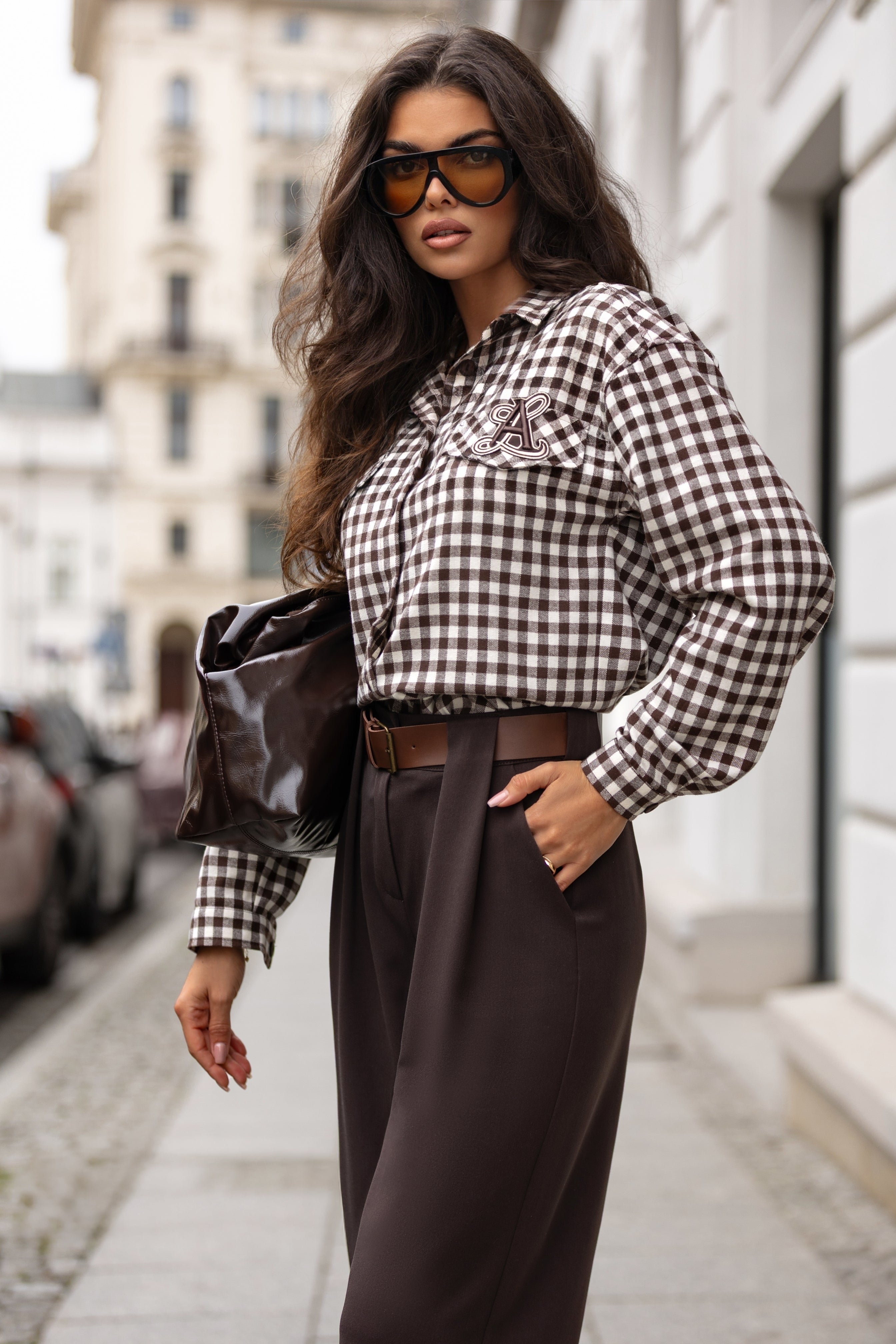 Koszula w klasyczną kratę