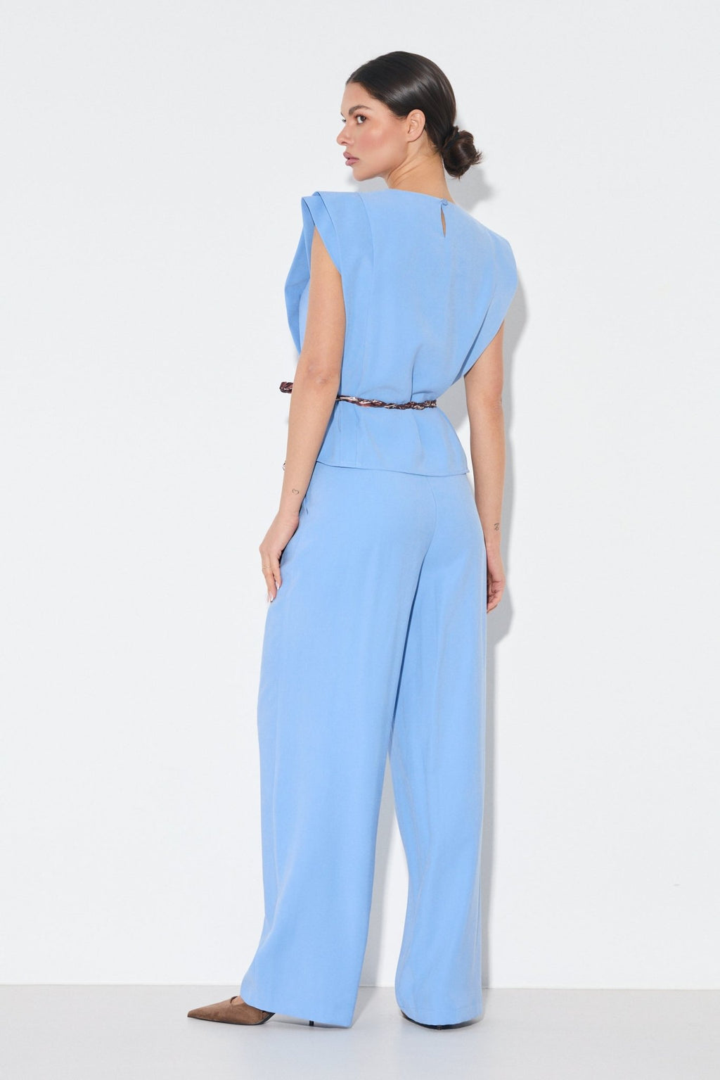 ELEGANCKI TOP Z WIĄZANIEM W TALII - Misstica - LALOUS