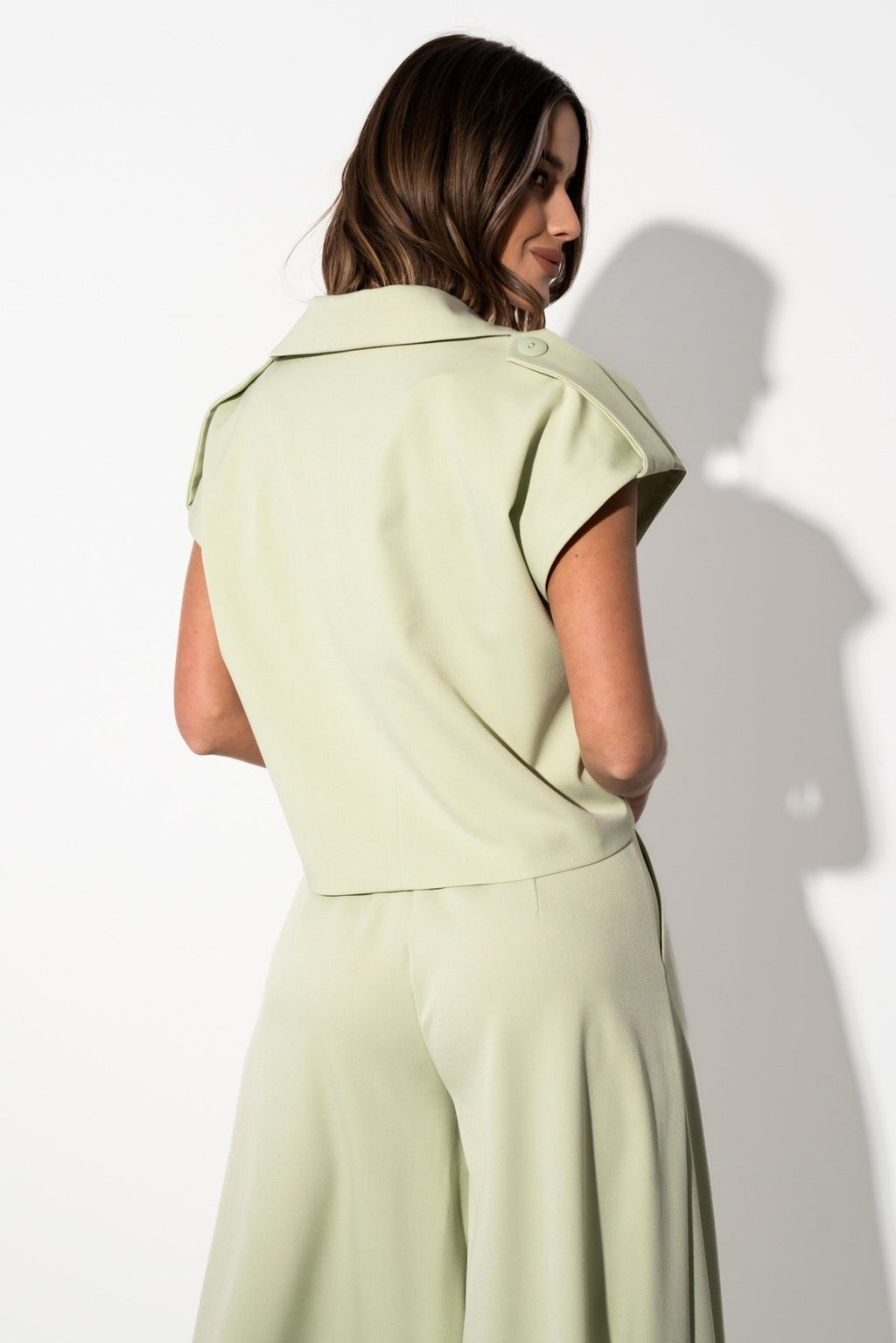 SPODNIE CULOTTE LALOUS- Oliwka / S